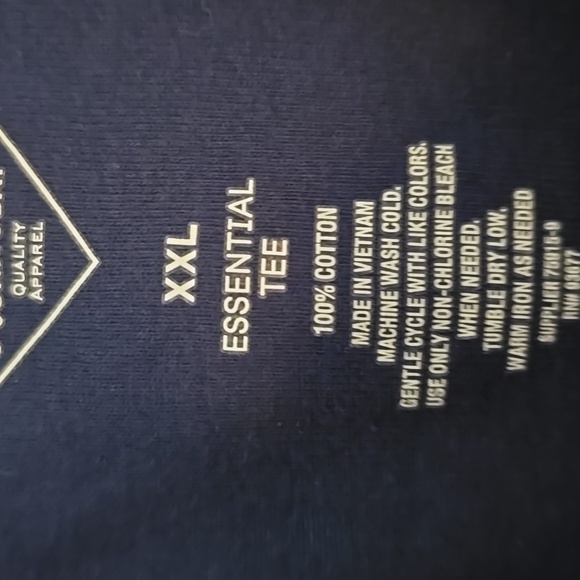 ST. JOHN'S BAY WOMENS PLUS SIZE NAVY BLUE SHORT SLEEVE TEE-SHIRT TOP SIZE XXL - Picture 4 of 13